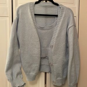 Light Blue Two Piece Knit